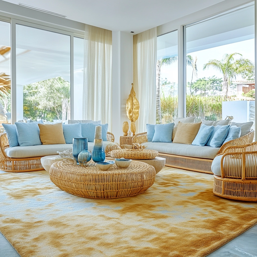 gold carpet living room 32