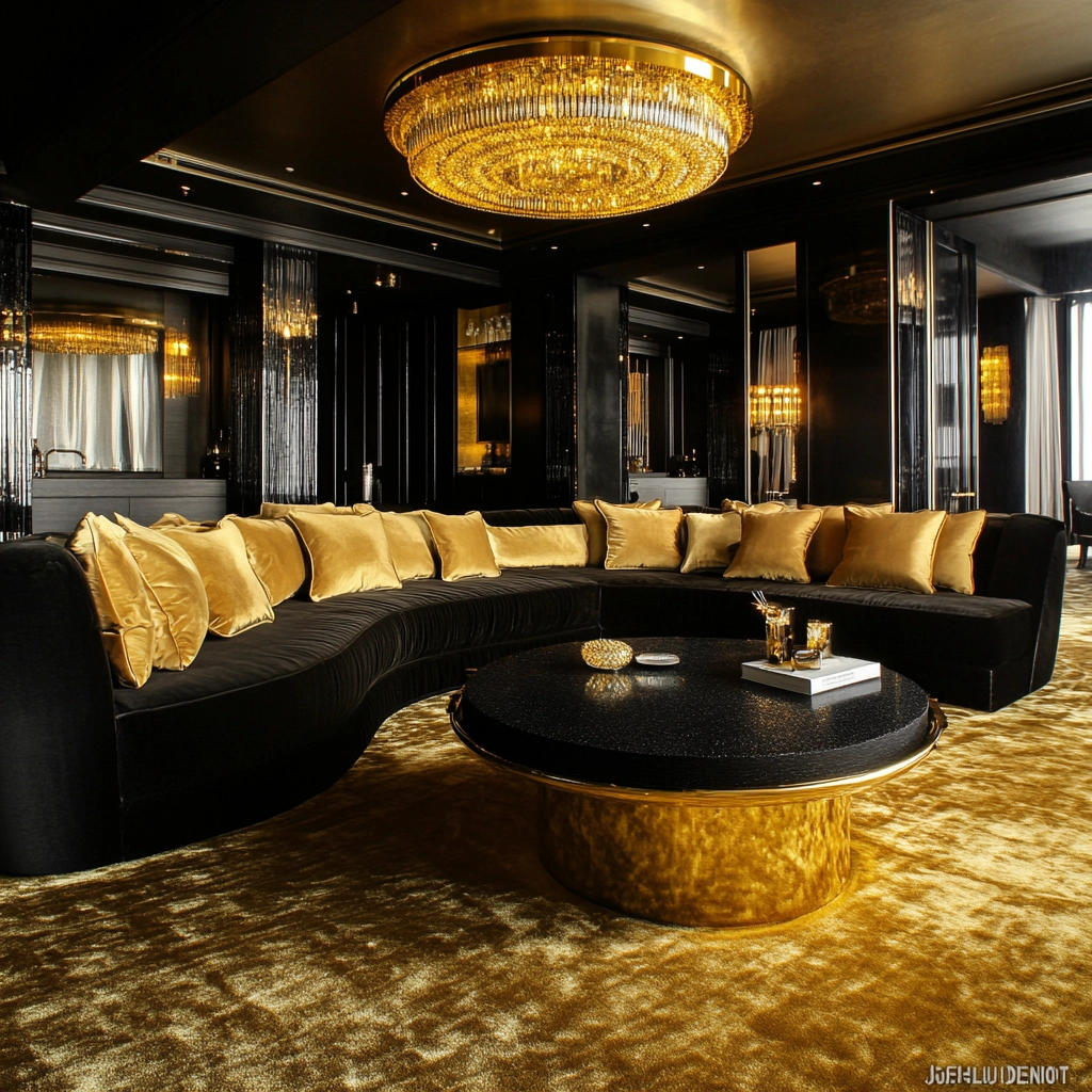 gold carpet living room 34