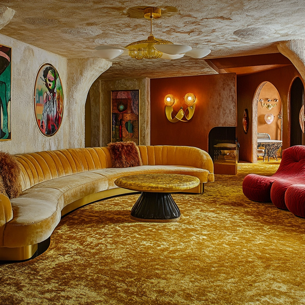 gold carpet living room 44