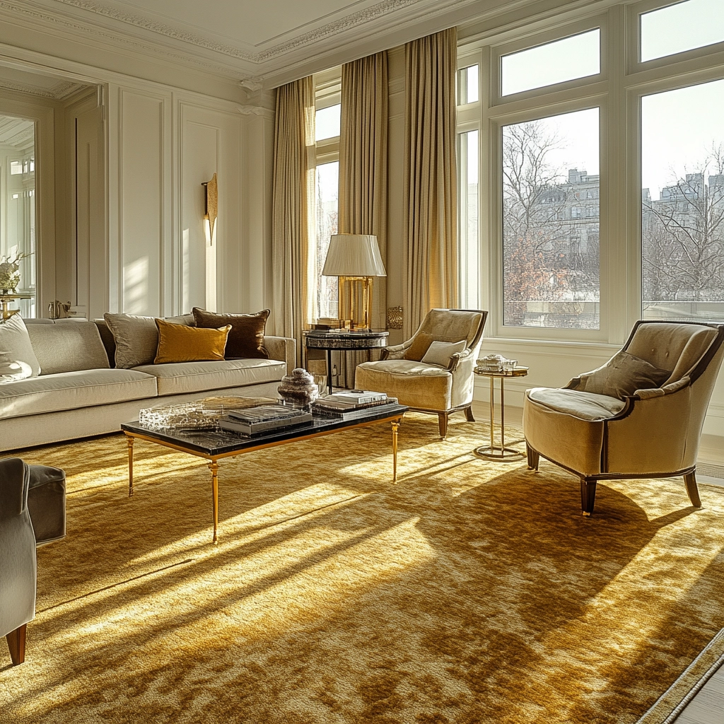 gold carpet living room 49