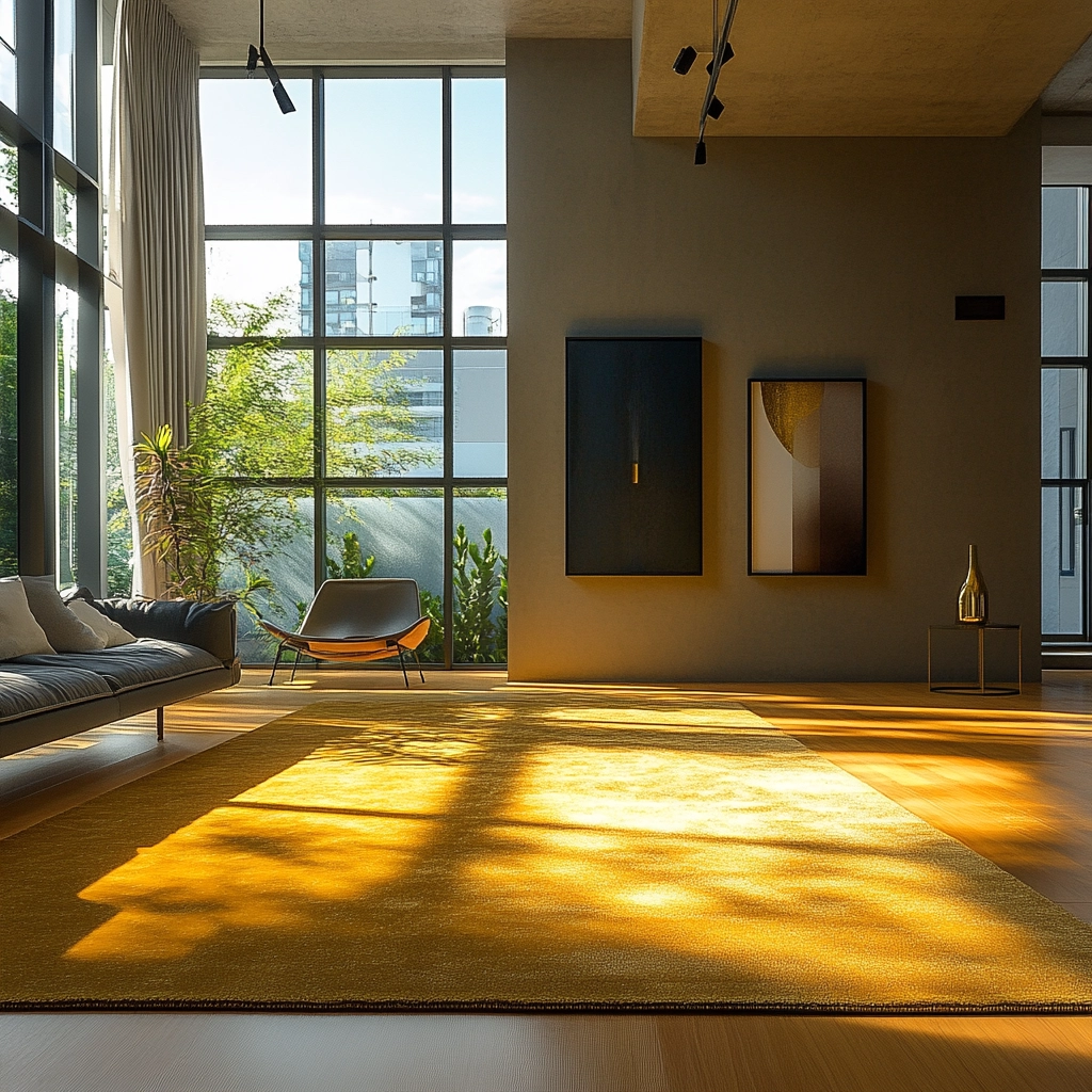 gold carpet living room 59