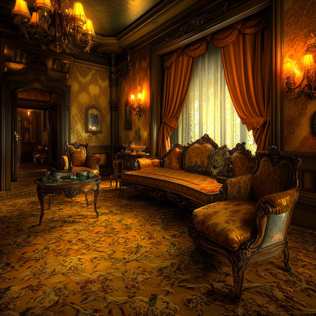 gold carpet living room 65