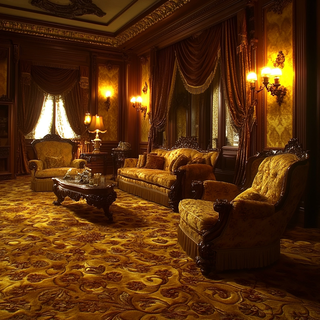 gold carpet living room 66