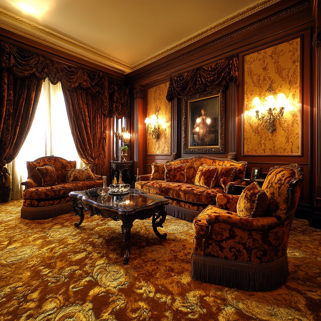 gold carpet living room 68