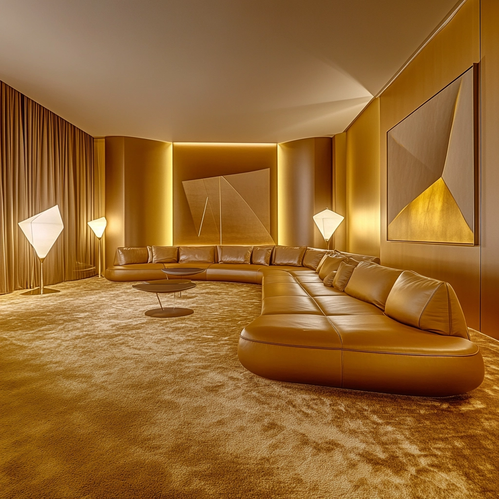 gold carpet living room 7