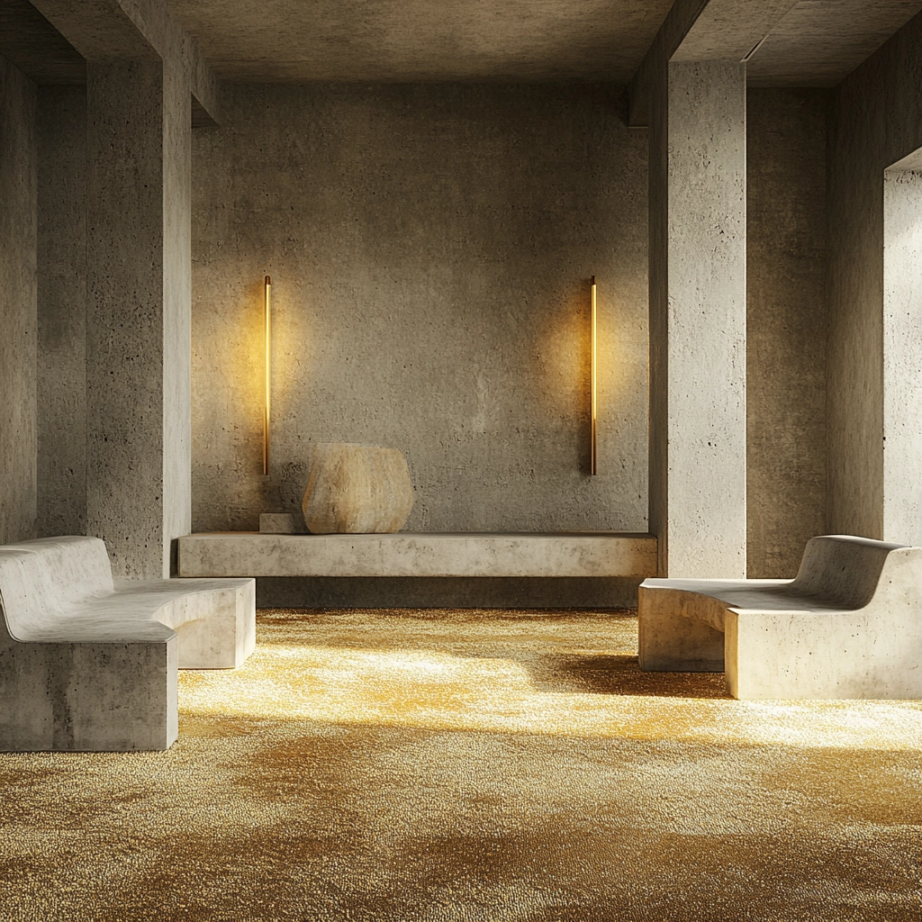gold carpet living room 75