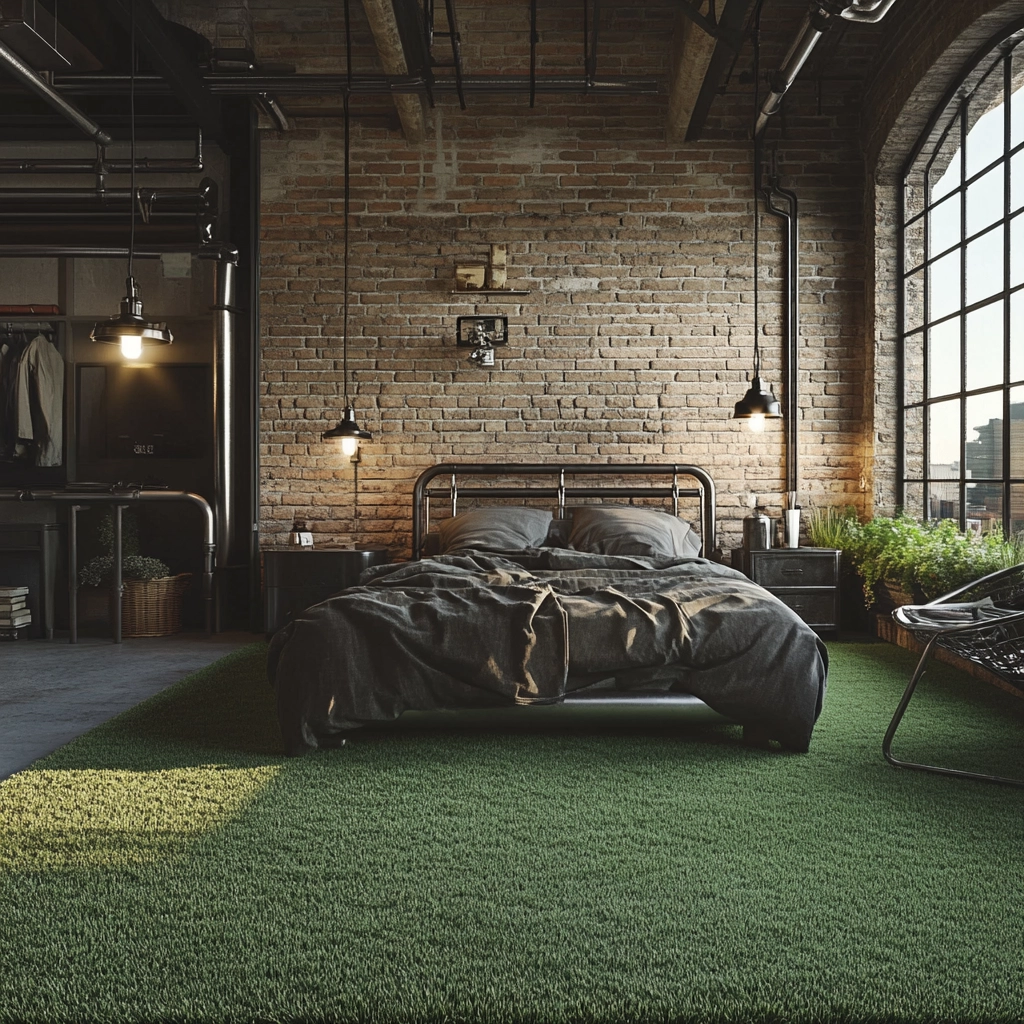 grass carpet bedroom 20