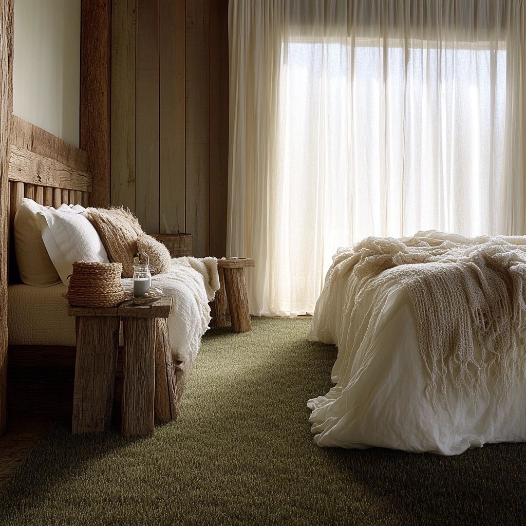 grass carpet bedroom 23