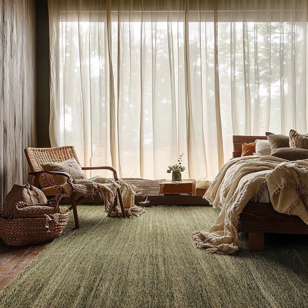 grass carpet bedroom 24