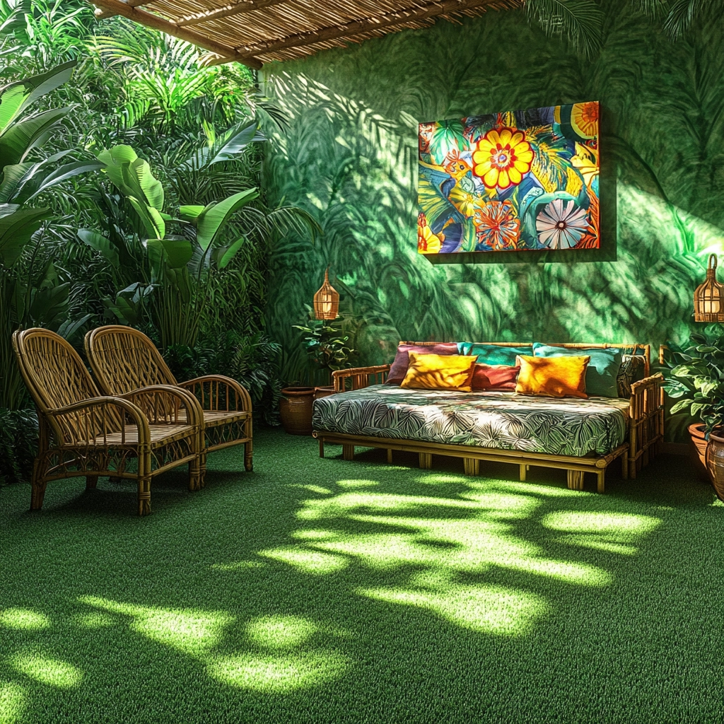 grass carpet bedroom 26