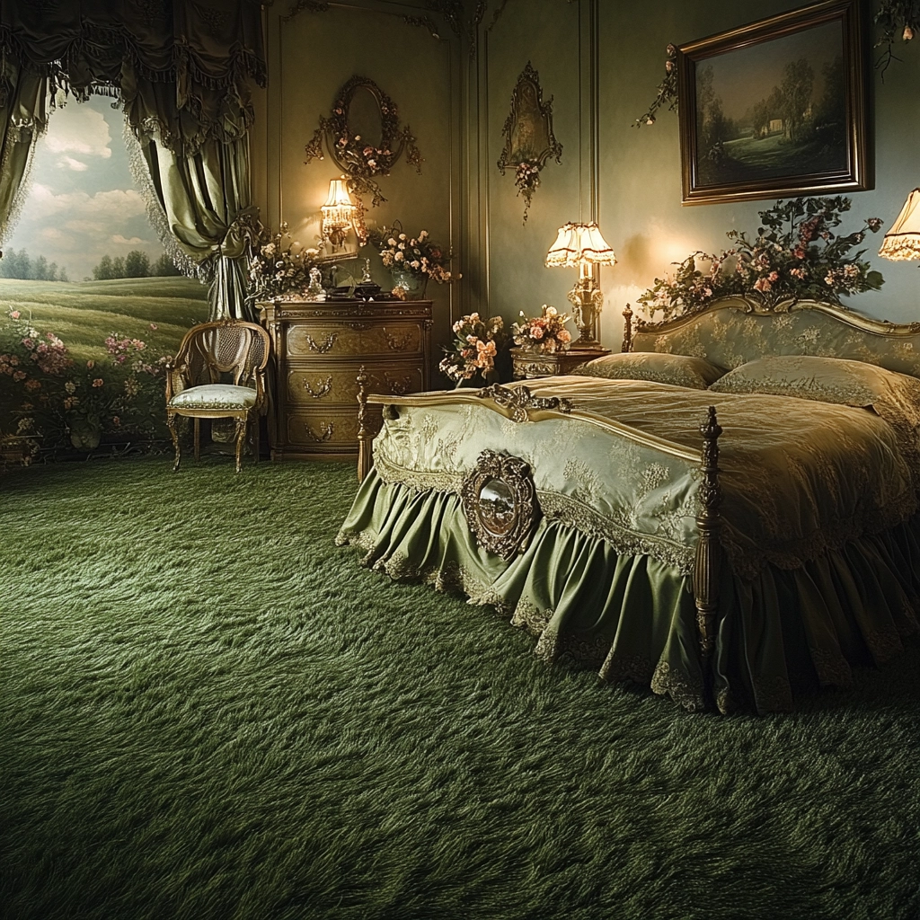 grass carpet bedroom 30