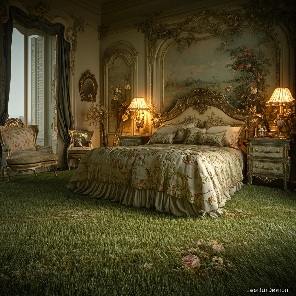 grass carpet bedroom 31