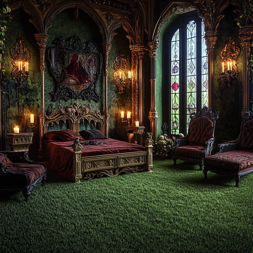 grass carpet bedroom 33