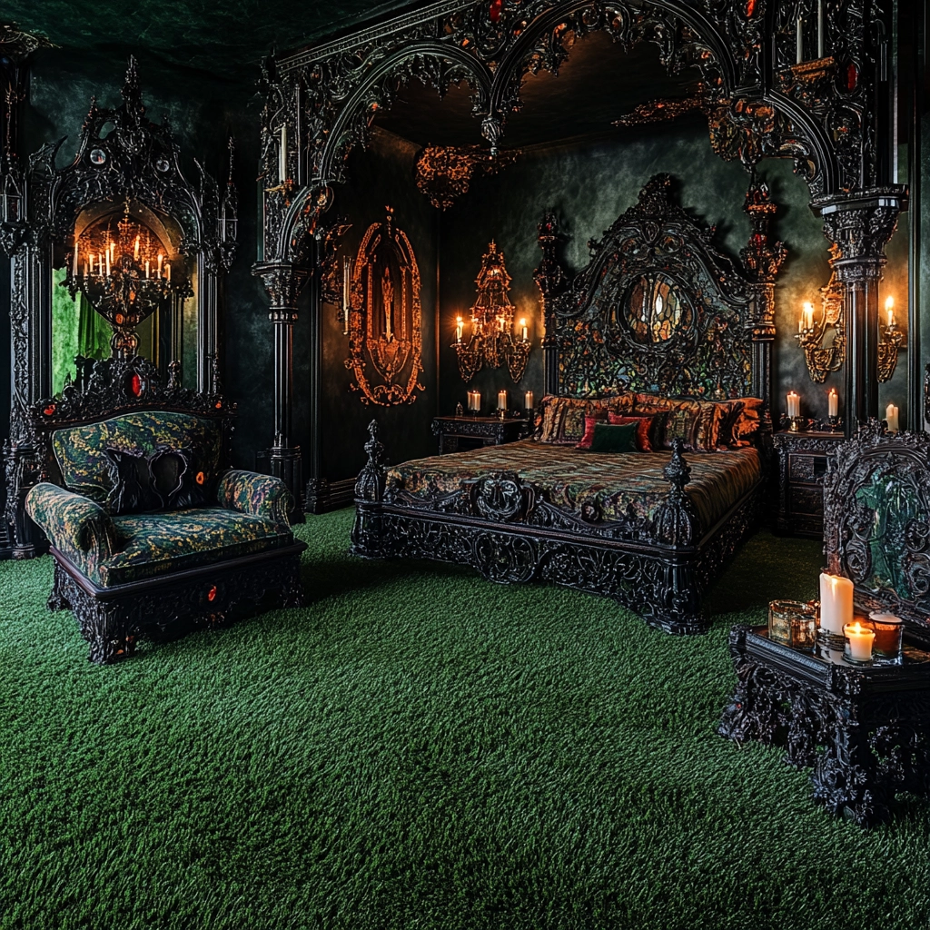 grass carpet bedroom 35