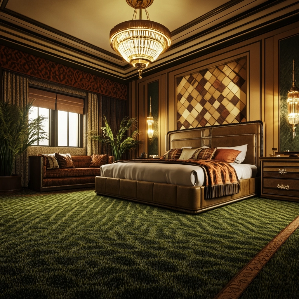 grass carpet bedroom 45