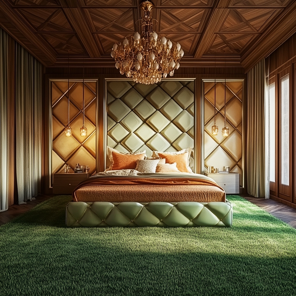 grass carpet bedroom 46