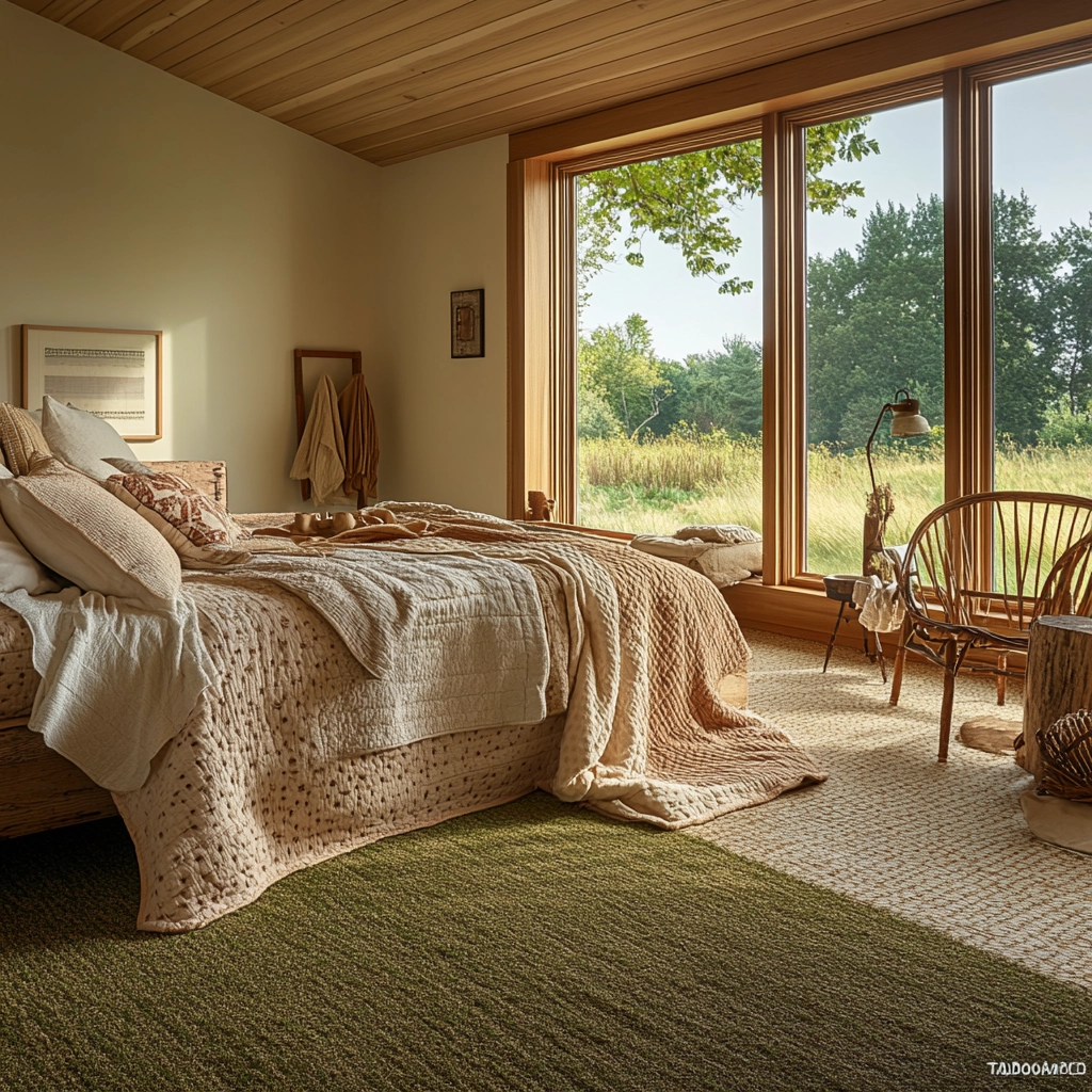 grass carpet bedroom 49