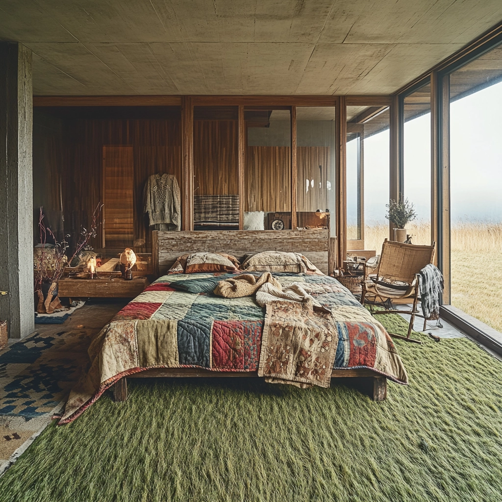 grass carpet bedroom 50