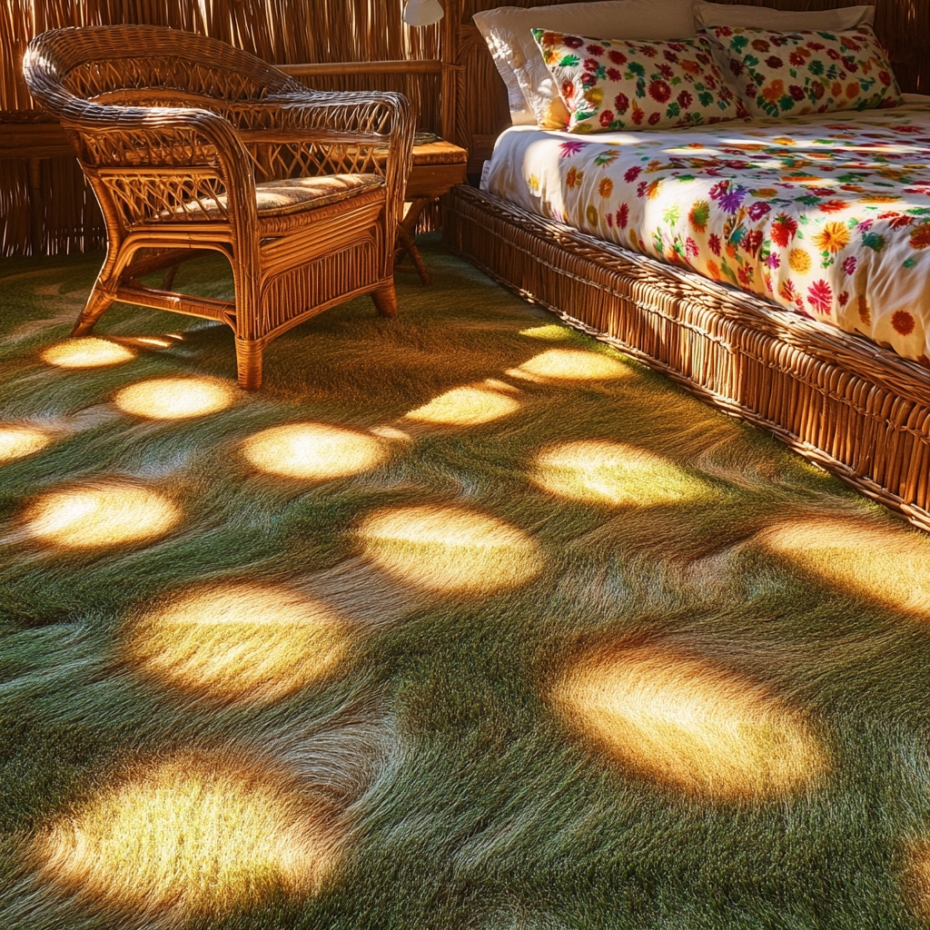grass carpet bedroom 55