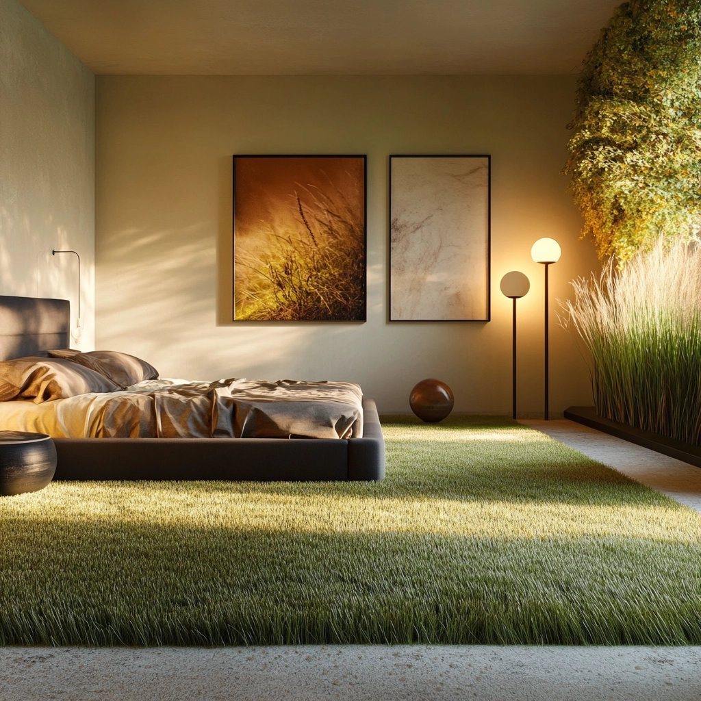 grass carpet bedroom 58