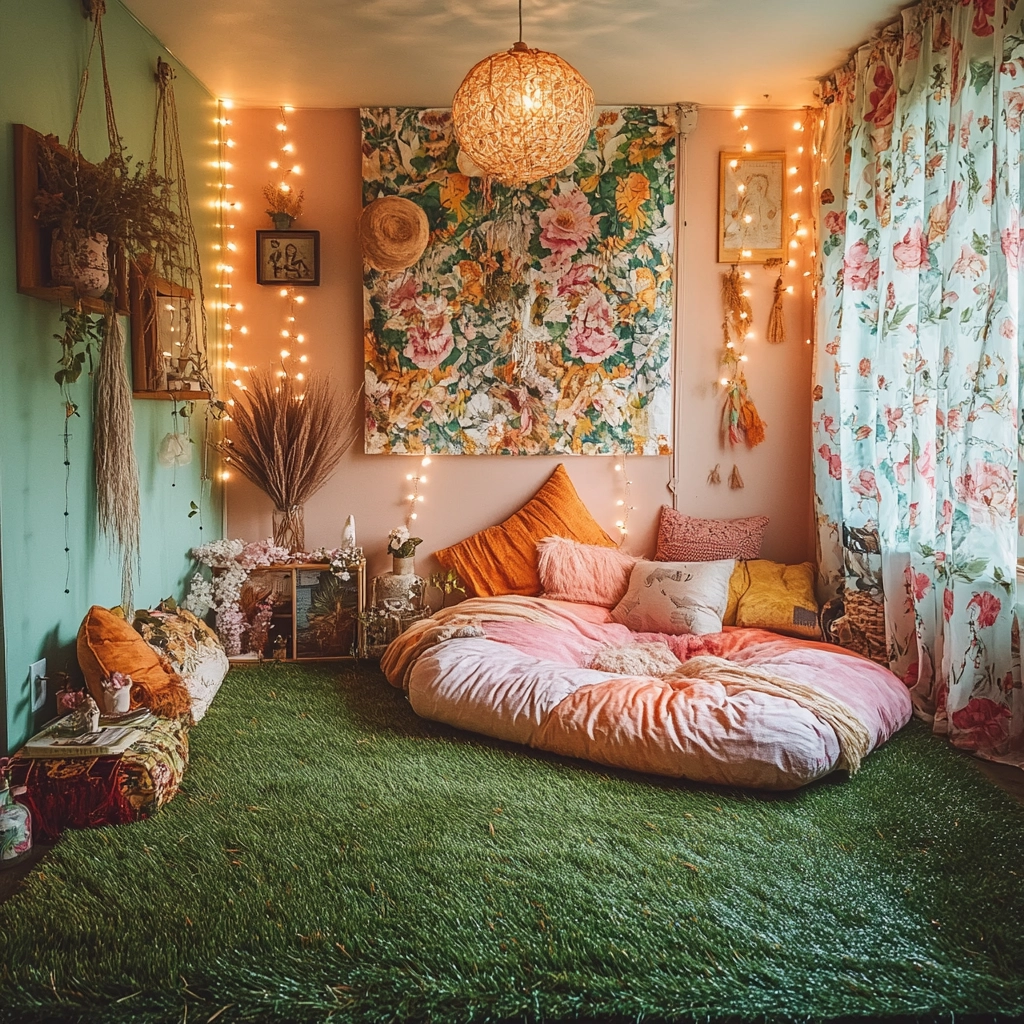 grass carpet bedroom 6