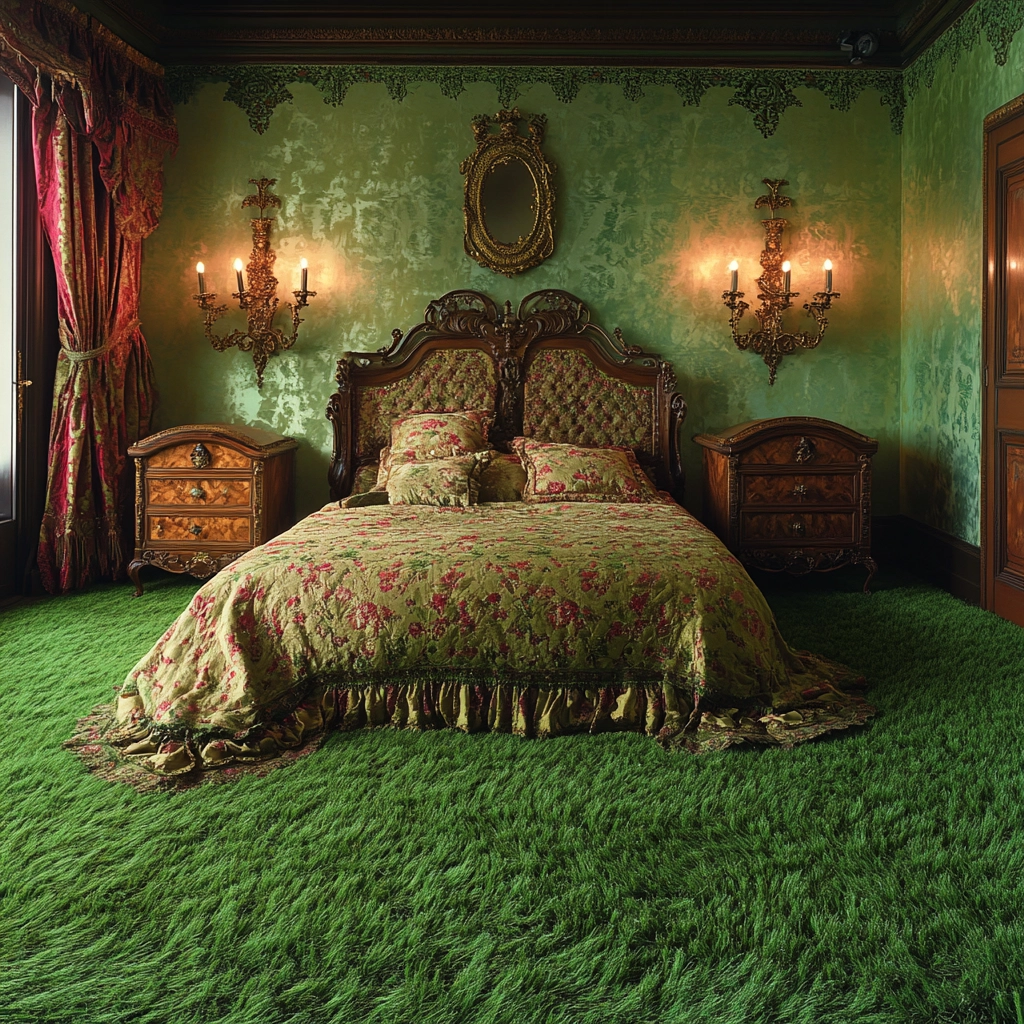 grass carpet bedroom 66