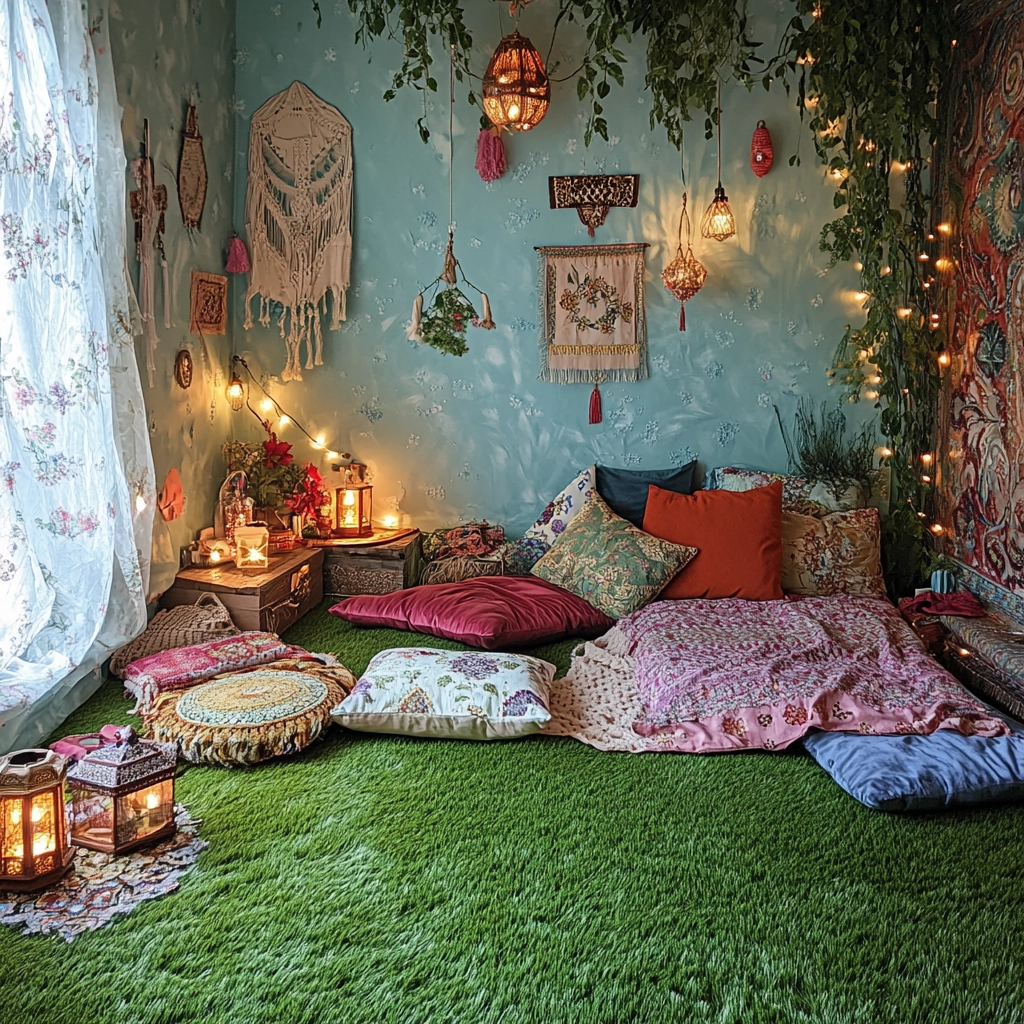 grass carpet bedroom 7