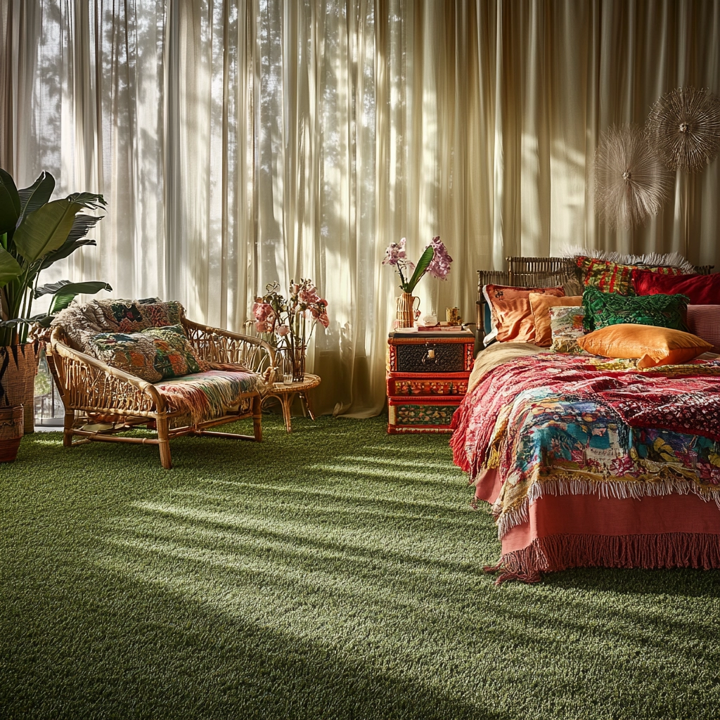 grass carpet bedroom 70