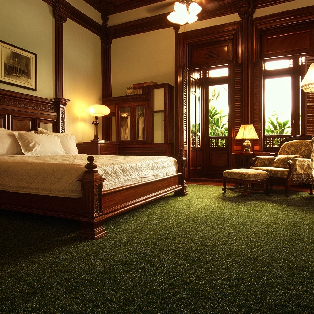 grass carpet bedroom 73