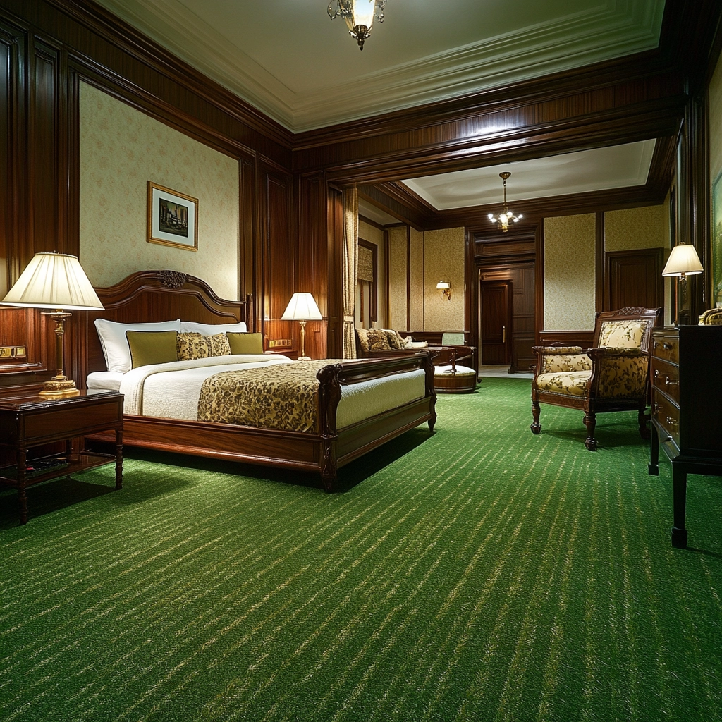 grass carpet bedroom 75