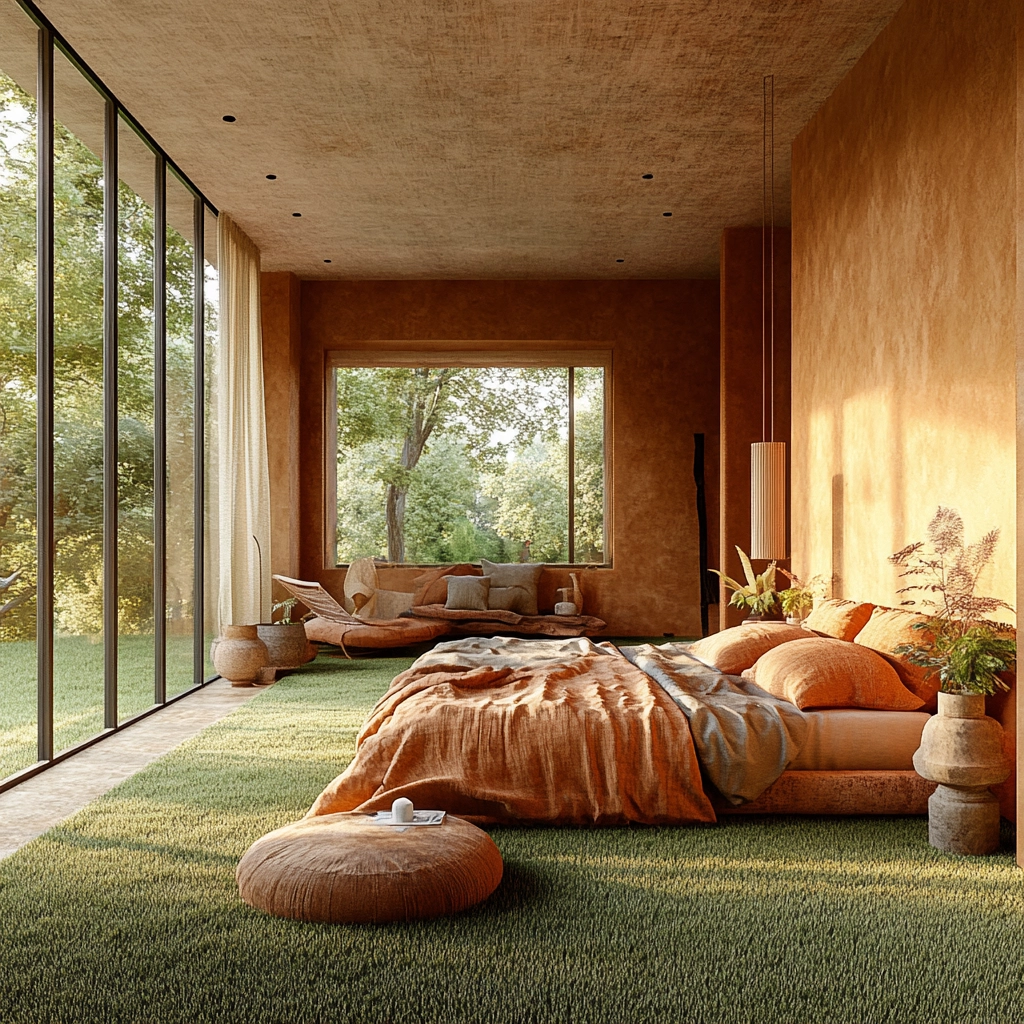 grass carpet bedroom 78