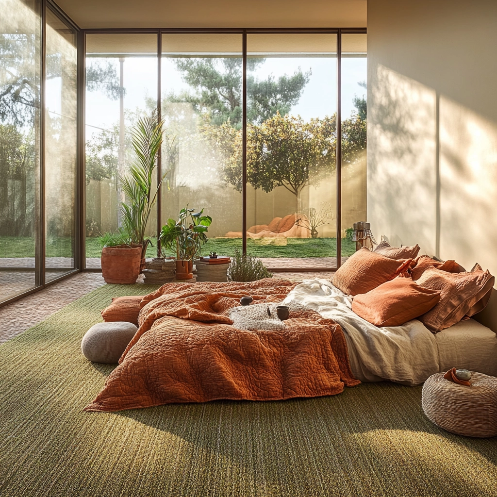 grass carpet bedroom 80