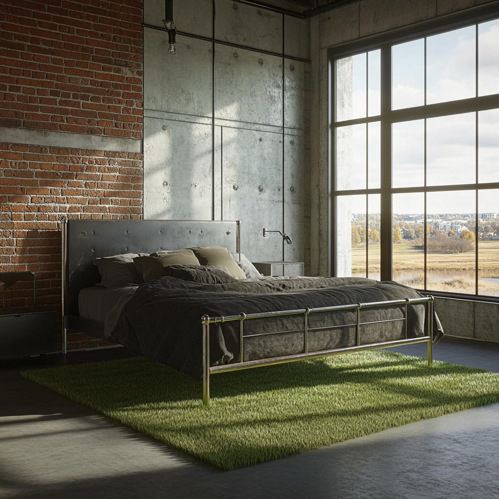 grass rug bedroom aesthetic 26