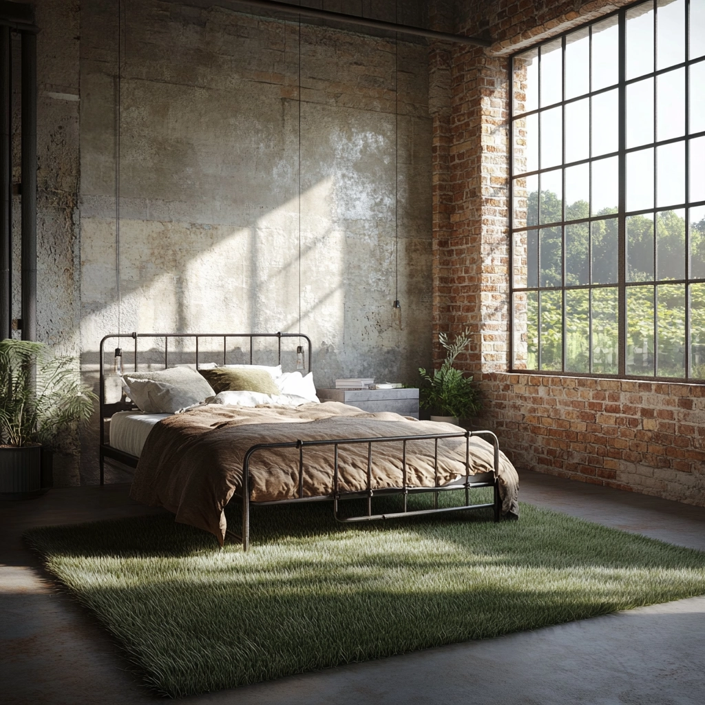 grass rug bedroom aesthetic 27