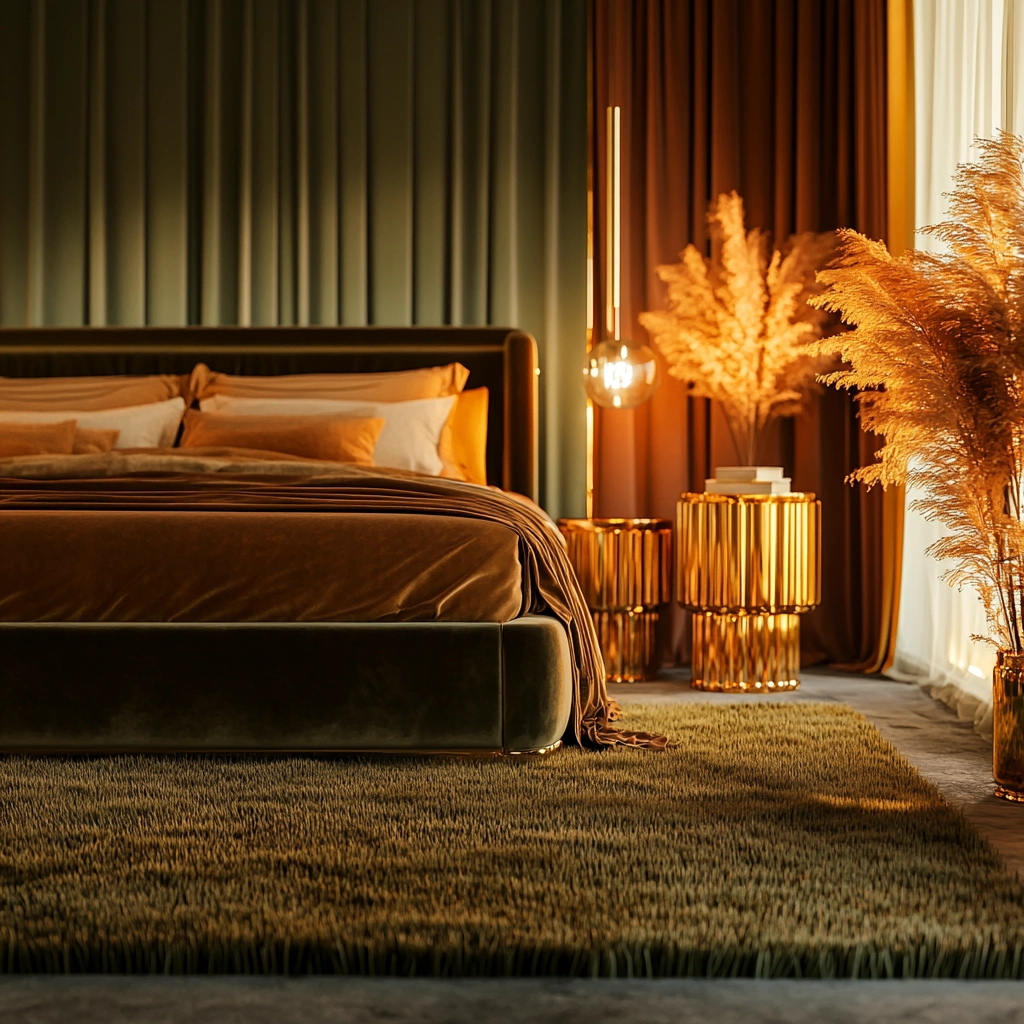 grass rug bedroom aesthetic 36
