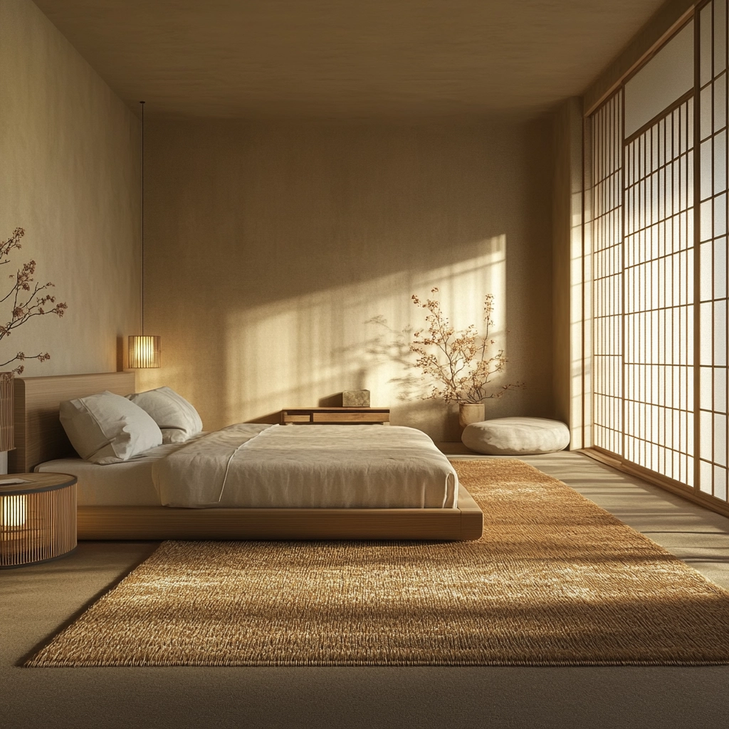 grass rug bedroom aesthetic 46