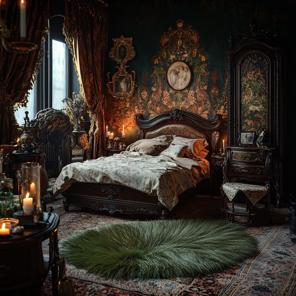 grass rug bedroom aesthetic 49