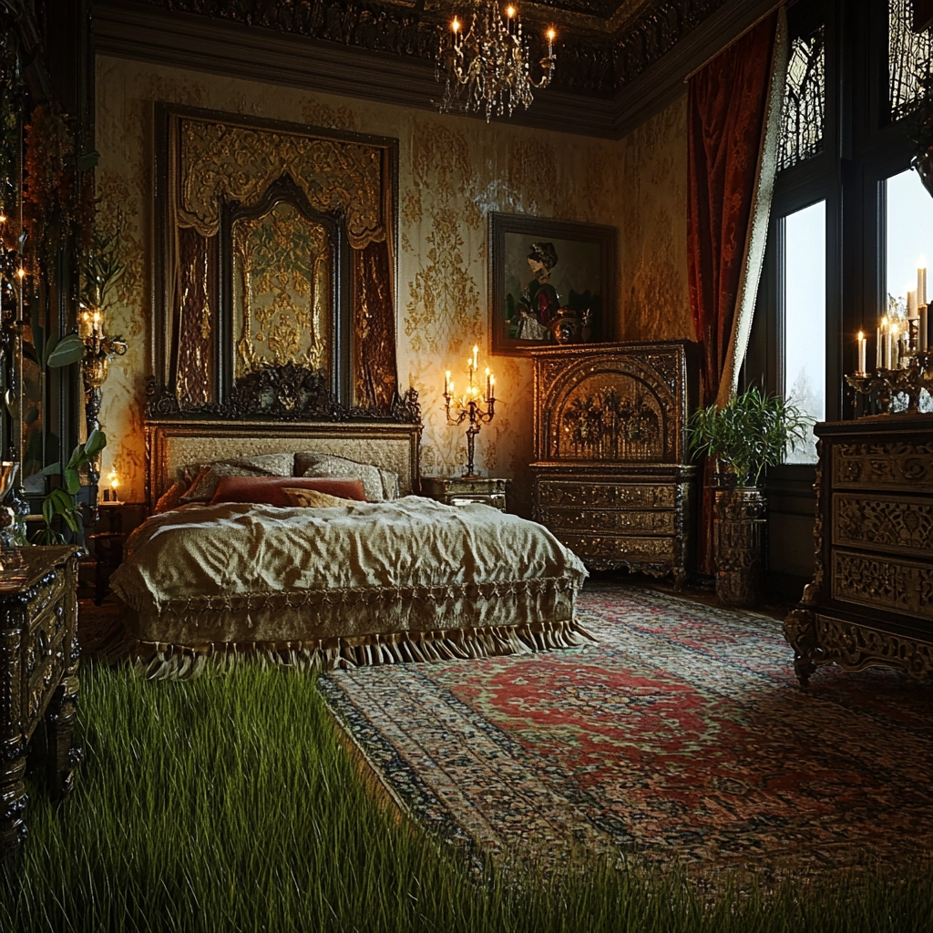 grass rug bedroom aesthetic 50