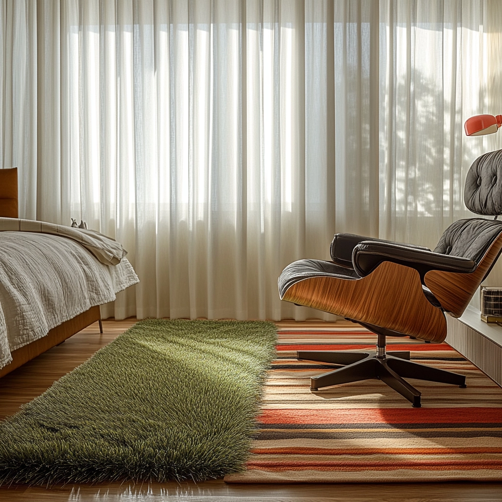 grass rug bedroom aesthetic 60
