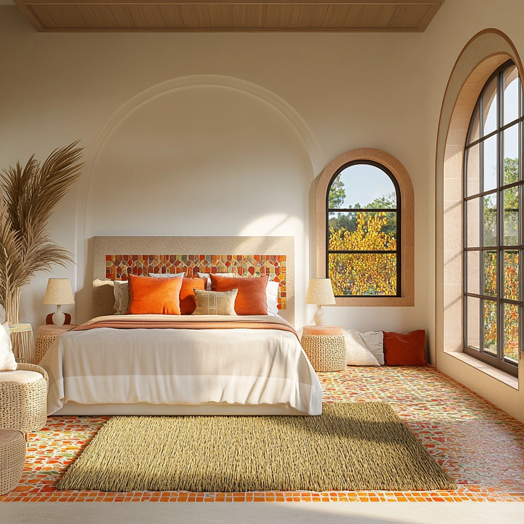 grass rug bedroom aesthetic 73