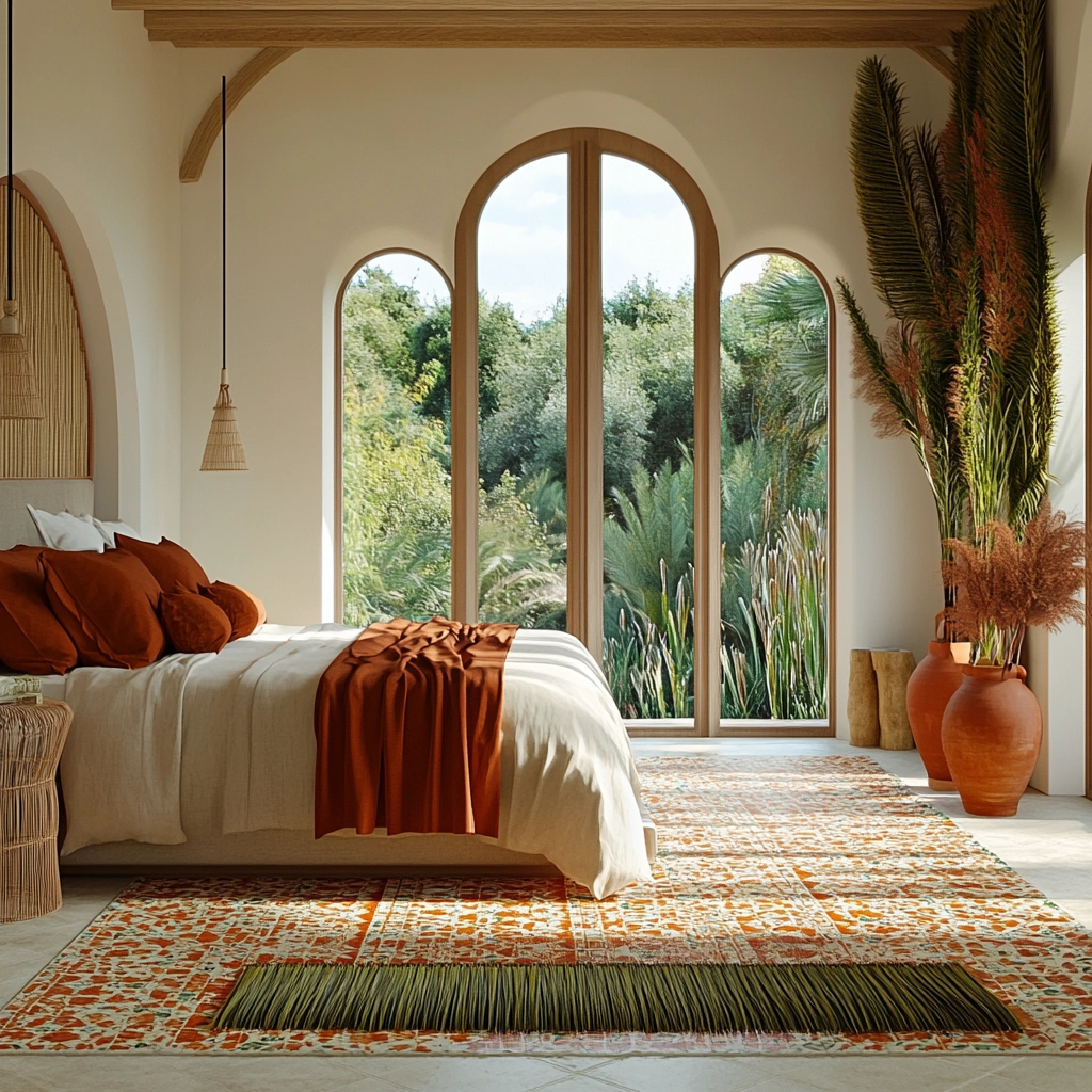 grass rug bedroom aesthetic 75