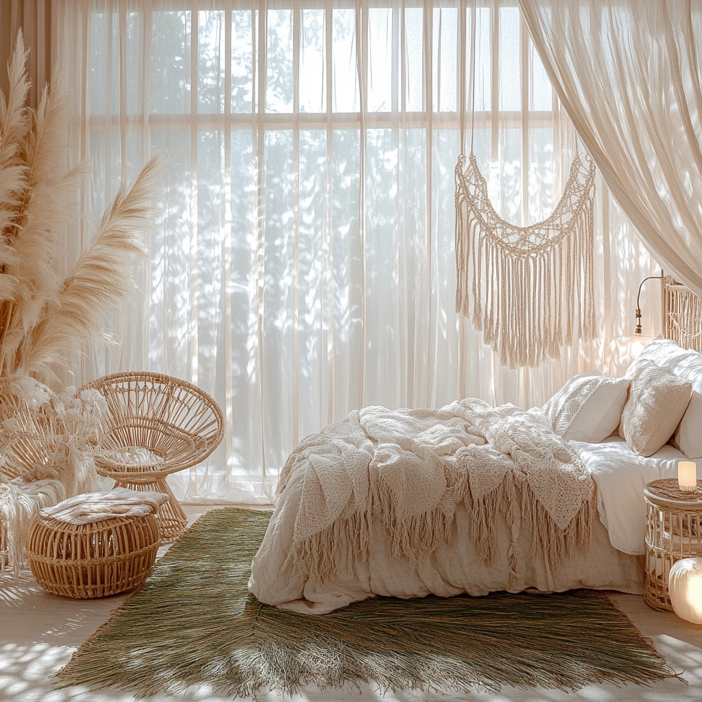 grass rug bedroom aesthetic 8
