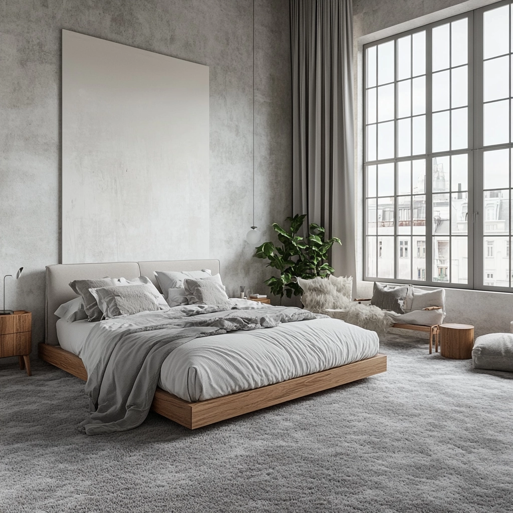 gray carpet bedroom ideas 2