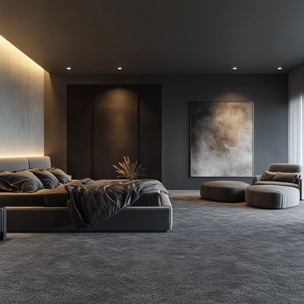 gray carpet bedroom ideas 33