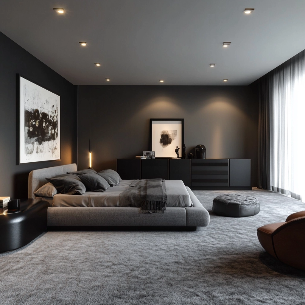 gray carpet bedroom ideas 35
