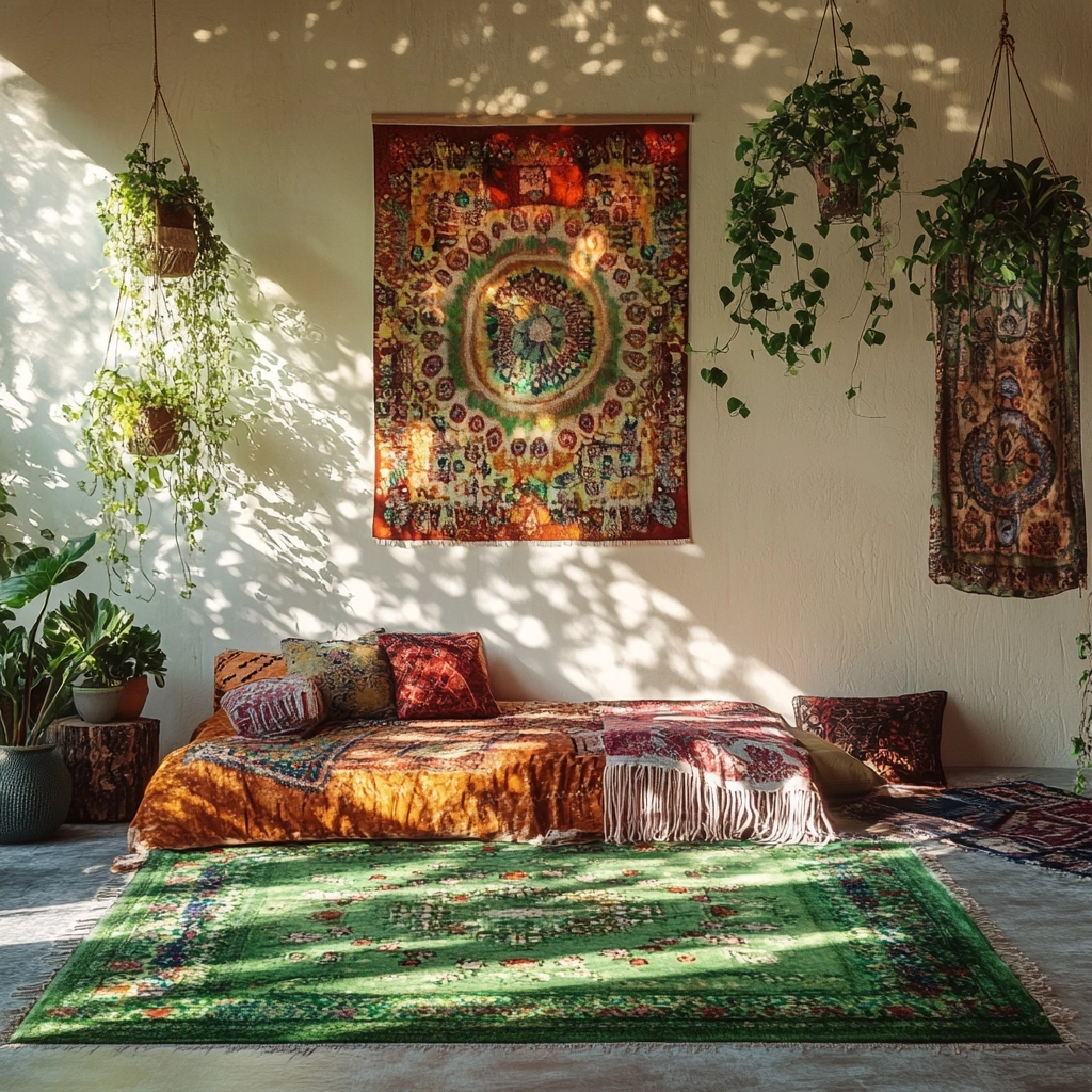 green bedroom rug 12