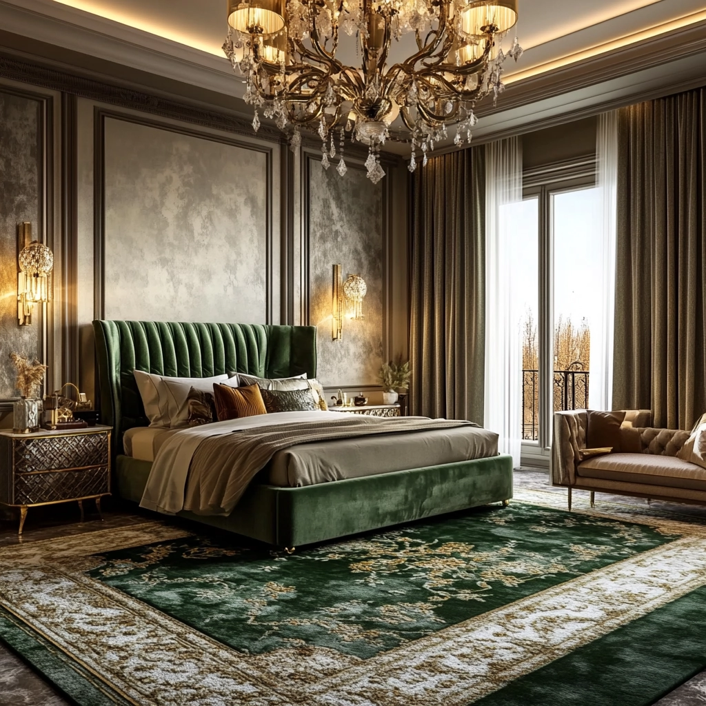 green bedroom rug 13