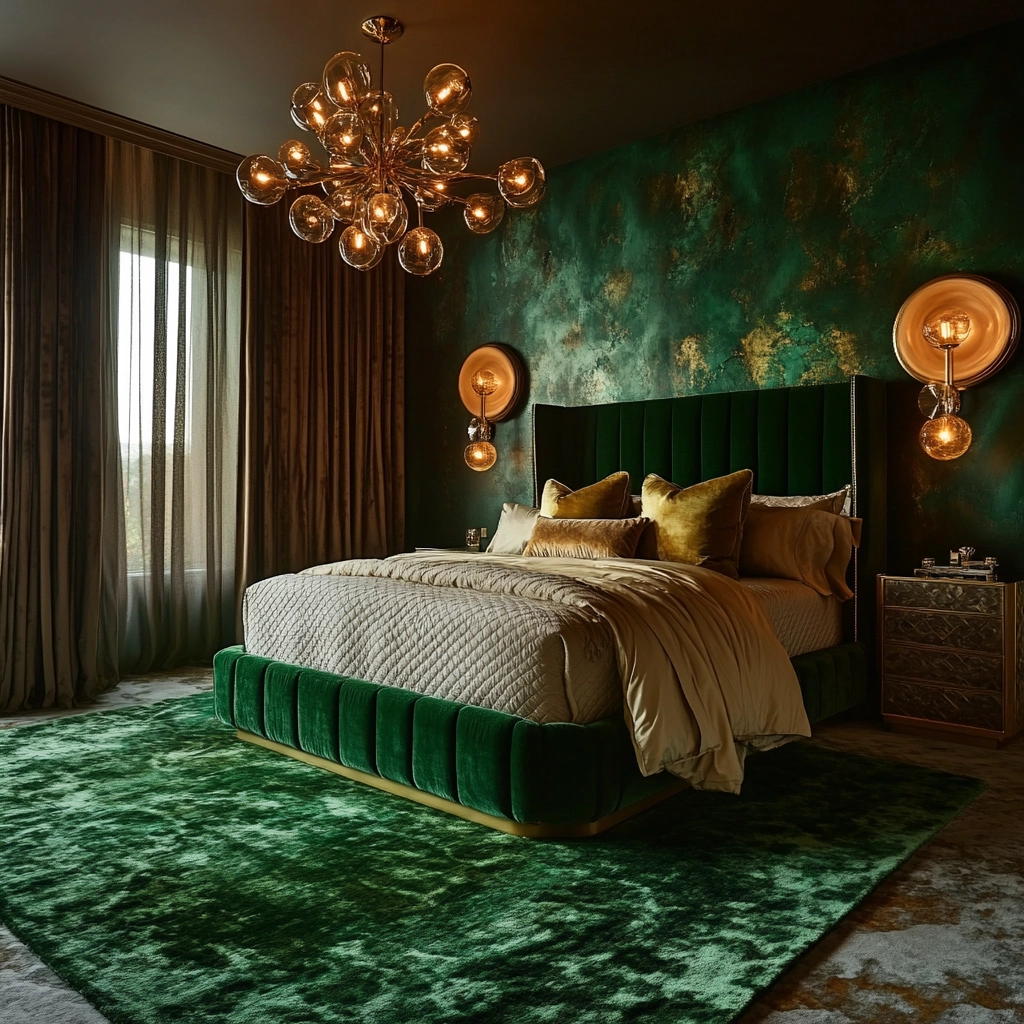 green bedroom rug 14
