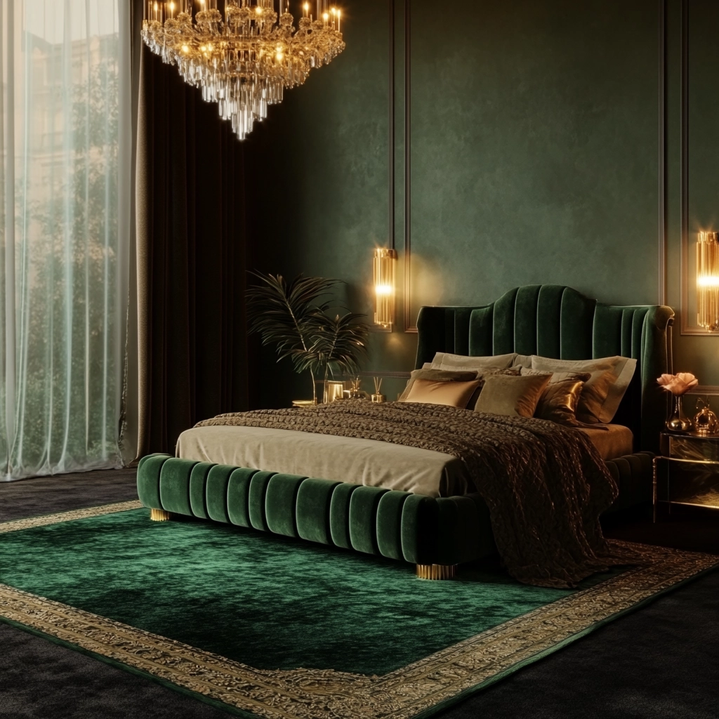 green bedroom rug 15
