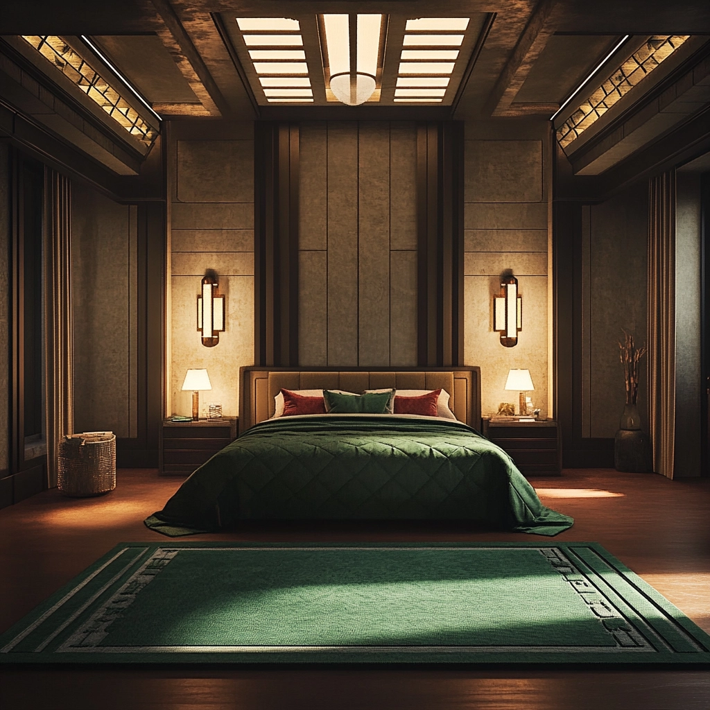 green bedroom rug 43